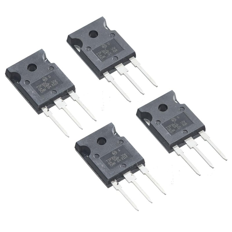 Bridgold 4pcs(2pcs TIP35C+2pcs TIP36C) NPN PNP Complementary Silicon High Power Ttransistors,TO-3PN. - Image 1